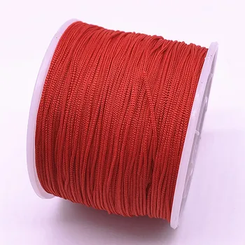0.4-1.5 mm 10Meters/veľa Červená Nylonová Šnúra Niť Čínsky Uzol Macrame Kábel Náramok Pletená String DIY Strapce Lištovanie String Niť Obrázok