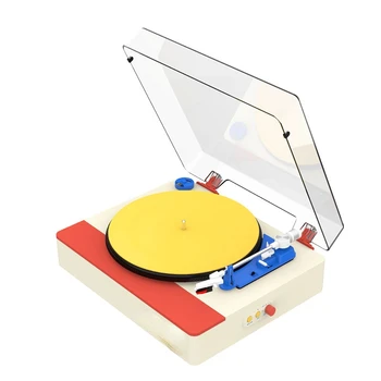 Vinyl Prehrávač, Bluetooth Integrovaný Phonograph Audio Hovoriaci Stroj Dekorácie Retro Darček USB Obrázok