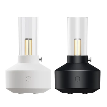 LED Svetlo, Dobíjanie Humificador Multifunkčné Retro Lampa Zvlhčovač Vzduchu Simulované Sviečkach USB Spoplatnené pre Domáce Spálne Obrázok