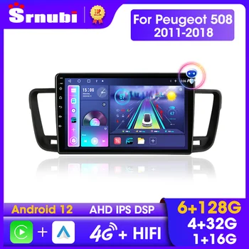 Srnubi Android 12 pre Peugeot 508 508SW 2011 - 2018 Auto Rádio Multimediálny Prehrávač 2 Din Carplay Auto Stereo GPS, DVD Vedúci Jednotky Obrázok
