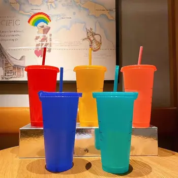 Klasické farebné plastové hot ashion pitnú na darček pre dievčatá, pre mužov Obrázok