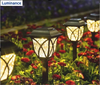 Solárne LED Trávnik Lampa Domácej Záhrade Atmosféru Dekorácie Trávy Nepremokavé Krajiny Usporiadanie Inteligentné Solárne Svetlo Obrázok