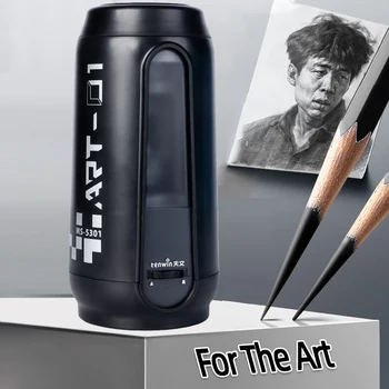 Tenwin full-automatické Náčrt strúhadlo pre umenie Heavy nastaviteľné ceruzka ostrenie kancelárske potreby pre umelcov Obrázok