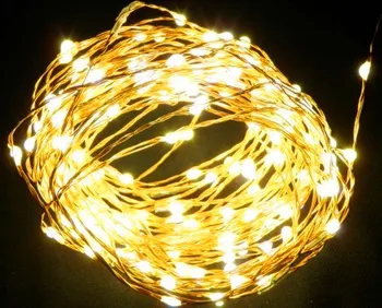8 Farieb 10M 100Leds Medený Drôt LED Reťazec Svetlo, Obsahuje Napájací Adaptér (UK,USA,EU,AU Zástrčky) Obrázok