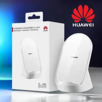Huawei Bezdrôtovú Nabíjačku 50w Pôvodné Supercharge Stojan Panela Rýchle Nabitie bluetooth Slúchadlá/Headset Pre Mate 50 Pro 40 30 P50 Obrázok