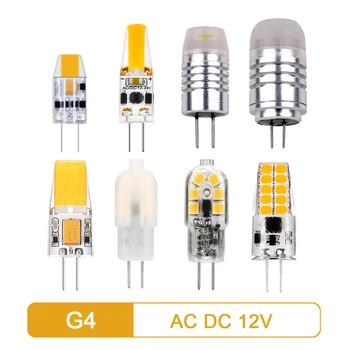 LED MINI G4 AC/DC 12V Nízky príkon 1.2 W 1.4 W 2W 3W vysoká svetelná účinnosť strobo zadarmo pre krištáľový luster v kuchyni štúdia wc Obrázok