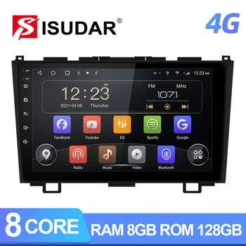 ISUDAR T72 QLED Android 10 autorádia Pre Honda/CRV/CR-V ROKU 2006 2007-2011 GPS Navigácie Auto Multimediálne 8 Core RAM 6 G 4G Č 2din Obrázok