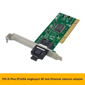 PCI IC Plus IP100A Jeden Port Fast 100Mbps Optických Vlákien, Sieťová Karta Ethernet Adaptér Sieťová Karta Obrázok