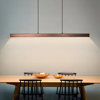 Moderné LED jedáleň luster osvetlenie Nordic reštaurácia dlho závesné osvetlenie, kancelárske svietidlá, Bar osvetlenie štúdia lampy Obrázok